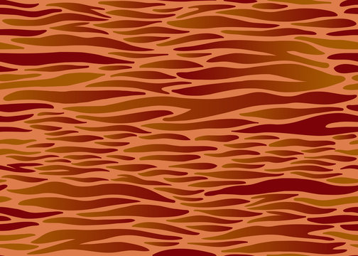 Seamless pattern with Tiger fur stripes. Beast style.
