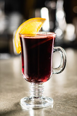 mulled wine with orange