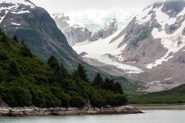 A landscape view of Kenai Fjords National Park (Alaska)