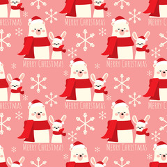 Christmas holiday season seamless pattern.
