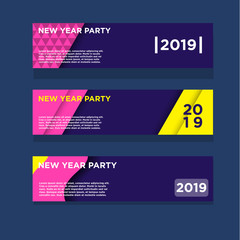 2019 new year banners