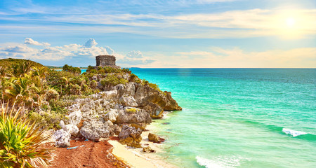 Ruïnes van Tulum / Caribische kust van Mexico - Quintana Roo - Cancun - Riviera Maya