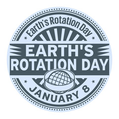 Earth's Rotation Day stamp