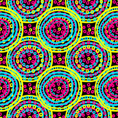 Abstract Ikat and boho style handcraft fabric pattern. Traditional Ethnic design for clothing and textile background, carpet or wallpaper