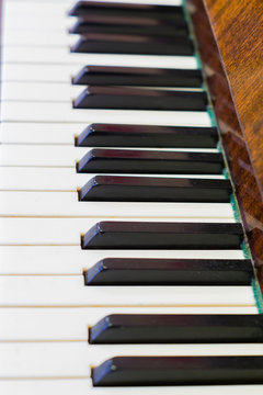 black and white piano keys for background
