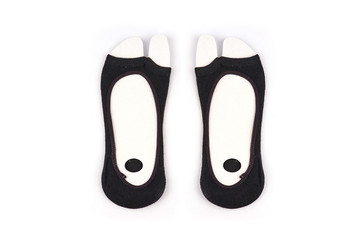 Socks with pattern. Women's socks isolated on white background