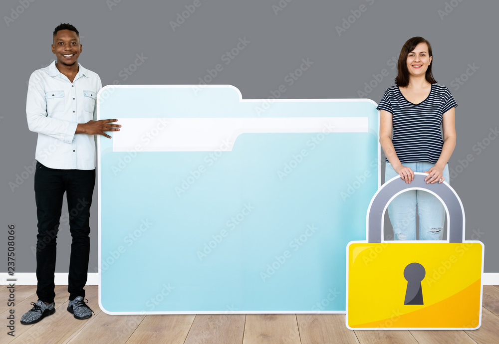 Poster computer security and privacy concept shoot