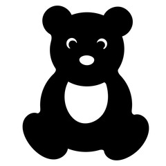 Teddy bear silhouette