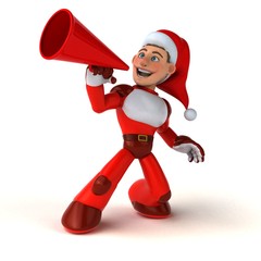 Fun Super Santa Claus - 3D Illustration