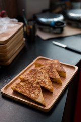sweet homemade french toast is tasty