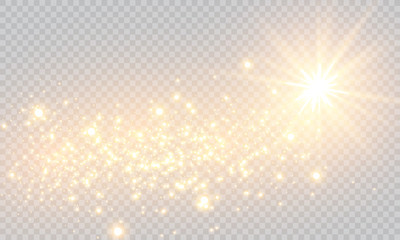 Vector transparent sunlight special lens flare light effect.