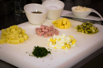ingredients for a salad