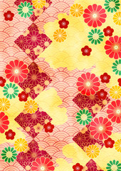 和柄青海波背景