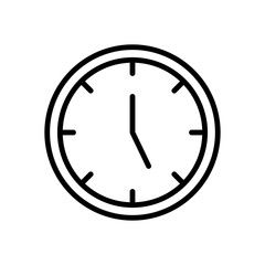 Clock vector icon