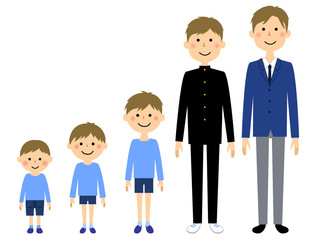 男の子　成長