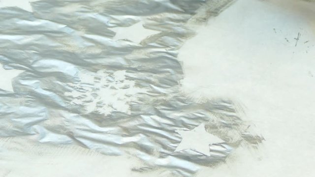 drawing a winter landscape with a brush