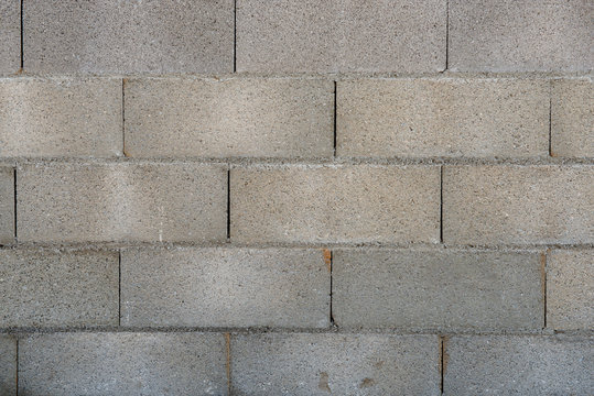 closeup of a cinderblock wall