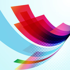 Business technology colorful wave background.