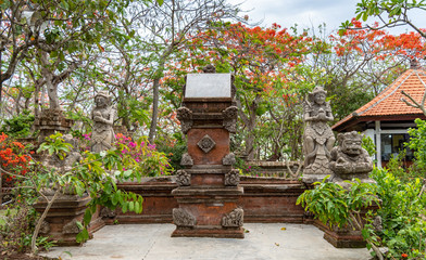 Fototapeta na wymiar Bali monument and sculptured statues