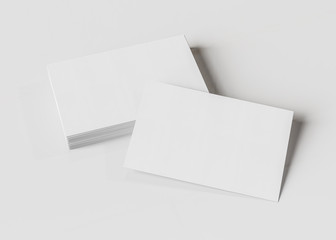 Business card mockup isolated 3d rendering