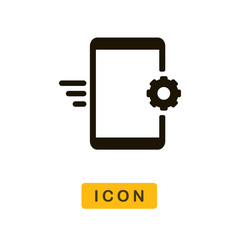 Smartphone setting vector icon