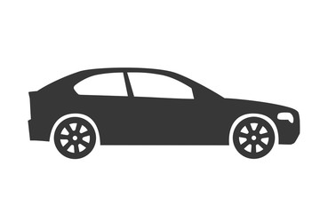 Fototapeta na wymiar Car icon side view vector illustration concept