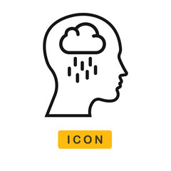 Negativity vector icon