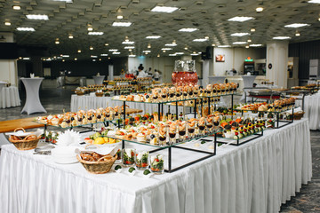 Delicious canapes as event dish