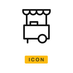 Food stall vector icon