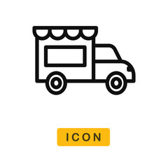  Food truck vector icon