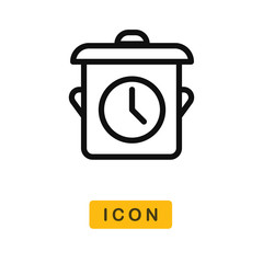 Cooking time vector icon