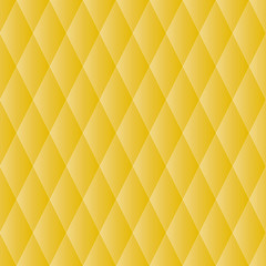 Fototapeta na wymiar Seamless Diamond Shaped Pattern Background - Golden Vector Illustration