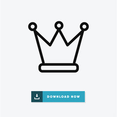 Crown vector icon