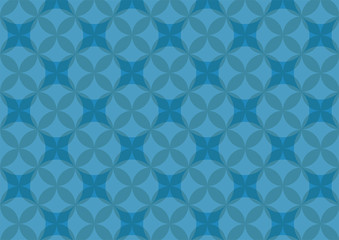 Abstract circles blue pattern background