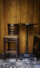 Fototapeta na wymiar Vintage wooden stool