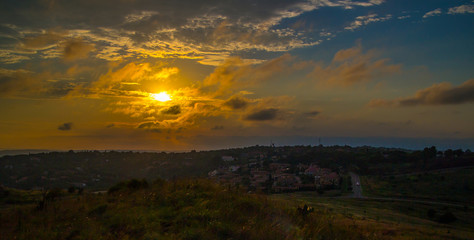 Pretoria, the capitol of South Africa, as viewed from the Klapperkop hill overlooking the city.