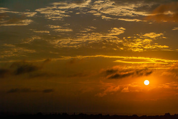 Pretoria, the capitol of South Africa, as viewed from the Klapperkop hill overlooking the city.
