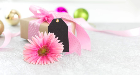 Flower and giftbox