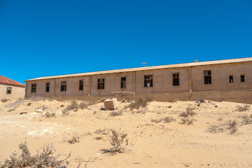 Kolmanskuppe, aslo known as Kolmanskop, a diamond mining ghost town on the Skeleton Coast of Namibia.