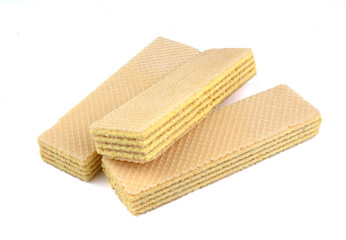 Wafers stick isolated on white background