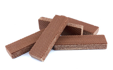 Wafers stick isolated on white background