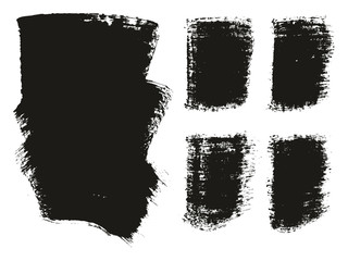 Paint Brush Wide Background & Lines High Detail Abstract Vector Background Mix Set 132