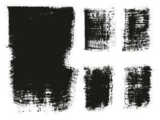 Paint Brush Wide Background & Lines High Detail Abstract Vector Background Mix Set 127