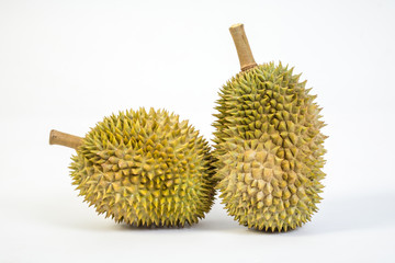Lhong Lublae Durian on white background