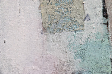 Painting knife technique with acrylic on canvas. Abstract art background. 