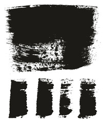 Paint Brush Wide Background & Lines High Detail Abstract Vector Background Mix Set 45