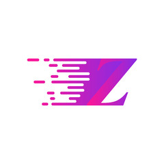 initial letter Z fast move logo