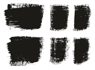 Paint Brush Wide Background & Lines High Detail Abstract Vector Background Mix Set 32