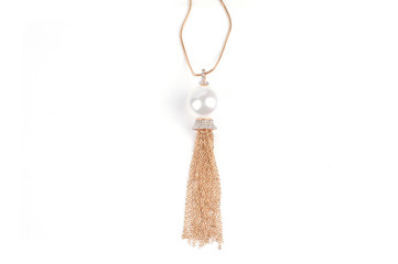 Jewelry pendant on a white isolated background. Jewelery, jewelry. Pendant, earrings, necklace,...