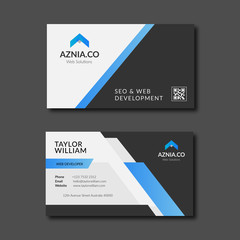 Clean Business Card Template Ideal for Personal Identity or Company